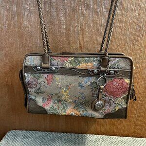 Bueno Faux Leather Floral Tapestry - Handbag/Purse